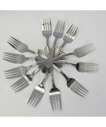 Oneida Dublin Salad Forks 6 1/2&quot; Stainless Lot of 12 - £31.55 GBP