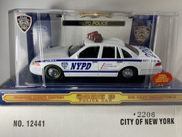 Code 3 1:24 Scale Die-cast Police Car - City Of New York Police Dept + Patch - $27.72