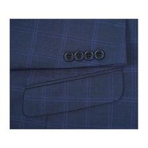 Men RENOIR suit Solid 2Button Business Formal Slim Fit 292-6 Window Pane Plaid image 5