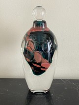 Brent Kee Young Huge and Heavy 9&quot; Tall Art Glass Perfume Bottle - £315.40 GBP