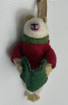 Pottery Barn Felt Christmas Mouse Carole’s Ornament  With Tags See Photos - £9.00 GBP