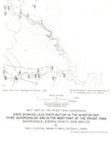 USGS Geologic Map: Winston, Chise, Priest Tank Quadrangles, New Mexico - Lead - £10.30 GBP