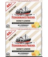 2 Pack Fisherman&#39;s Friend Lozenges HONEY - LEMON 40 ct 80 lozenges TOTAL - €16,78 EUR
