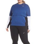 Nike Womens Plus Size Therma Sphere Running Top Size 1X Color Blue - £48.04 GBP