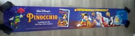 “Walt Disney’s Pinocchio” Original Movie Poster VHS Release Banner 11x66 CV - $364.17 MXN