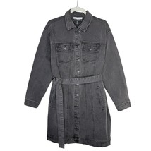 Eloquii Elements Long Sleeve Belted Button Front Denim Jacket Mini Dress... - $34.65