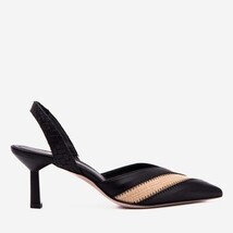 The Riviera Black & Raffia Slingback Women Sandal image 4