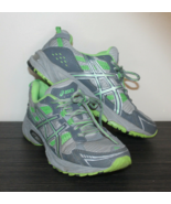 Asics Womens Size 8.5 Gel Venture 4 T383N Gray Green Running Shoes Sneakers - £15.53 GBP