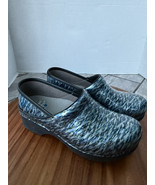 DANSKO LT Pro Patent Leather Blue Wave Light Clog Shoes US 7.5-8 EUR 38 - $44.95