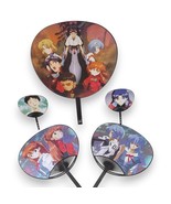 Rare Vintage Neon Genesis Evangelion Anime Hand Fan Set 5 Piece Original... - $2,280.82 MXN