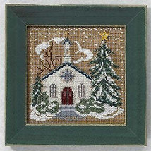 DIY Mill Hill Country Church Christmas Counted Cross Stitch Kit - $20.95