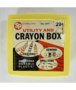 Vintage SP Sterling Yellow Utility and Crayon Box No. 277 Sterling Plast... - $285.40 MXN