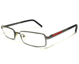 PRADA Eyeglasses Frames VPS 52A 74S-1O1 Black Red Silver Rectangular 52-... - £54.86 GBP