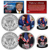 Donald Trump Historic Meetings Of 2018 Jfk Kennedy 2-Coin Set * Must See * - $10.35
