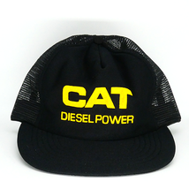 Vintage CAT Diesel Power Black Snapback Trucker Hat Great Condition - $695.65 MXN