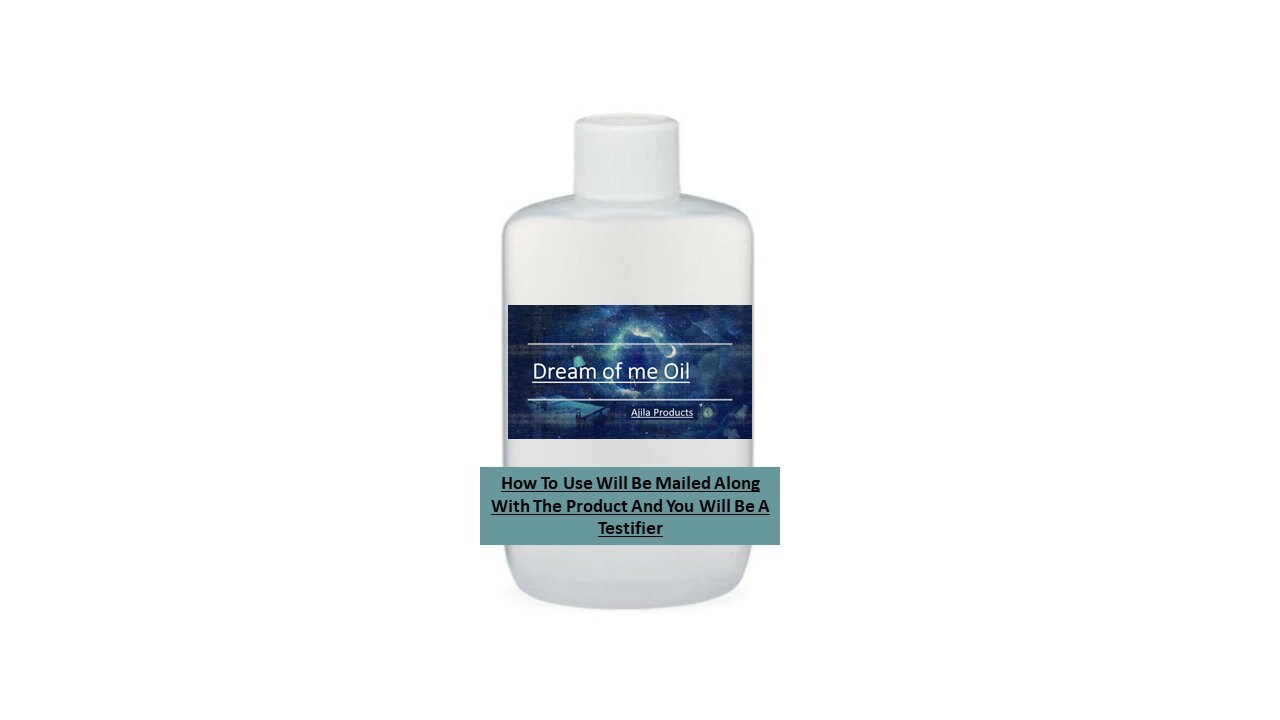 Dream of me Oil - $13.00