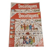 Vintage Decotiques #65 Little People Rub On Decorative Artwork Crafts - £14.80 GBP