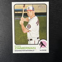 2022 Topps Heritage Baseball Ryan Zimmerman Base #199 Washington Nationals - £1.55 GBP