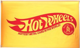 Hot Wheels Yellow Flag 3X5 Ft Polyester Banner USA 90x150cm - $20.00