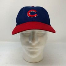 VTG Chicago Cubs Twin Enterprises Blue Red Adjustable Strap Hat Wrigley Baseball - $51.47