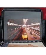 Vintage Leather Portfolio bag Lahan Photo&#39;s Sea scenes, Europe Tunnels +... - $731.94 MXN