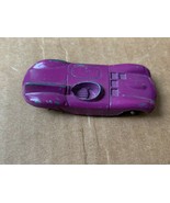 Vintage Tootsie Toy Jaguar Small Metal Car - Purple - £5.06 GBP