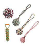 MPP Durable Colorful Bright Knotted Tug Toss Play Dog Rope Toy Dental He... - $15.34 CAD+