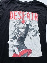 Danganronpa 3 Womens T-Shirt Large Despair Pose Black Anime Manga Short Sleeve - £14.01 GBP