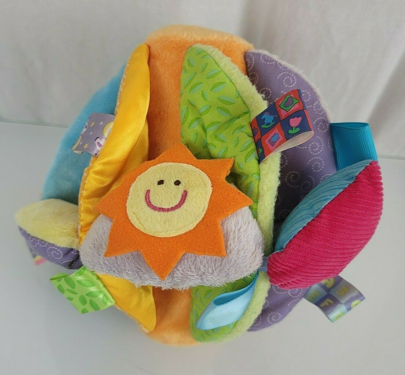 Taggies Crinkle Squeak Rattle Textures Color Baby Grasping First Soft Ba... - $29.69