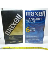 Maxell XR-S 120 S-VHS Video Tape and Maxell Standard Grade VHS tape lot.... - $27.01 CAD