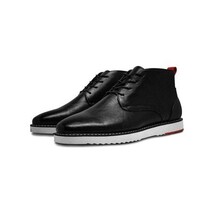 Mens Tayno Desert Chukka Boot Soft Leather Comfortable Cushion Sonoran Black image 6
