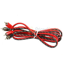 DS18 6 Ft 2 Channel Shielded Twisted Interconnect RCA Audio Cable Amp RC... - $16.99