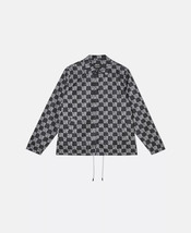 WeSC Men&#39;s Coach Wasted Youth Printed Jacket in Black-Size Large - £34.32 GBP