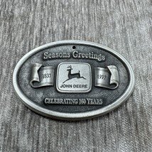 Vintage John Deere Christmas Ornament 1997 Pewter Tractor Holidays Farm ... - $24.74