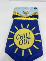 Banana Boat Cooling Bandana Dog Puppy Pet "Chill Out" Reversible Keeps Dogs Cool - $5.59