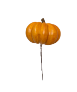 Vintage Orange Pumpkin Floral Pick Fall Halloween Decoration 3 x 4.5&quot; - $8.64