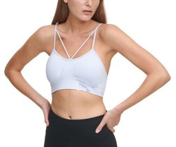 DKNY Womens Activewear Strappy Low Impact Sports Bra Color Lake Size XS - $38.61