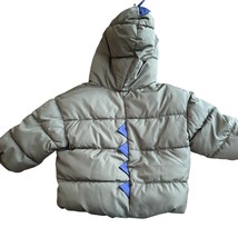 Old Navy Boys Frost Free Dinosaur Puffer Hoodie 12-18 M Green Outdoors F... - $240.15 MXN