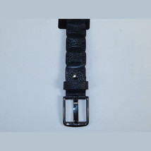 Men Genuine Leather Belt PIERO ROSSI Turkey Crocodile print Hand Stitch #69 navy image 2