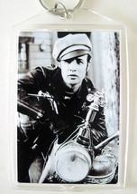 MARLON BRANDO THE WILD ONE KEY CHAIN HARLEY MOTORCYCLE CLUB KEYCHAIN TRI... - £6.28 GBP