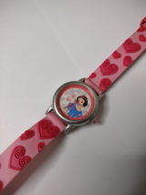 Pink Snow White Disney Watch With Hearts - £59.95 GBP