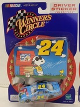 NASCAR #24 Driver Sticker Collection Jeff Gordon Winners Circle Peanuts 1:64 car - $6.53