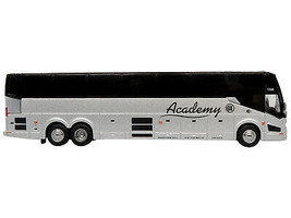 Prevost H3-45 Coach Bus Academy Bus Lines Silver Metallic Limited Edition 1/87 H - £49.85 GBP