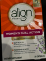 Align Probiotic Womens dual Action 28 Capsules, Exp 12/2025 - $22.95