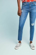 NWT AG STEVIE VKDD DISTRESSED MID-RISE SLIM STRAIGHT ANKLE JEANS 32 - £70.35 GBP