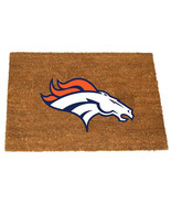 Denver Broncos NFL Color Logo 20 x 30&quot; Coir Door Mat Rug - £27.18 GBP