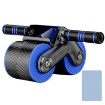 Ab Wheel Roller Automatic Rebound Exerciser Dual Wheel  Roller Arm Muscles Bodyb - £103.70 GBP