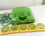 LeapFrog Click Start My First Computer Console green w/ 5 games cartridg... - $32.00