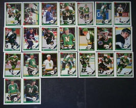 1991-92 Topps Minnesota North Stars Team Set of 23 Hockey Cards - $6.00