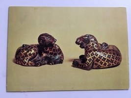 Postcard - GILT-BRONZED Leopards - £1.73 GBP